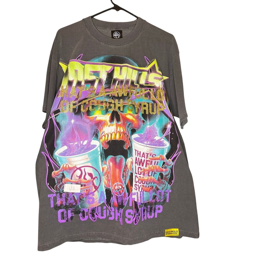 NEW Sz. M - Awful Lot of Cough x Lost Hills (Gray/Gold)